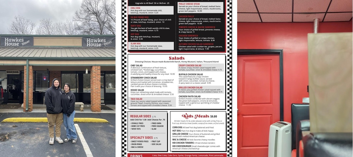 Hawkes House Menu