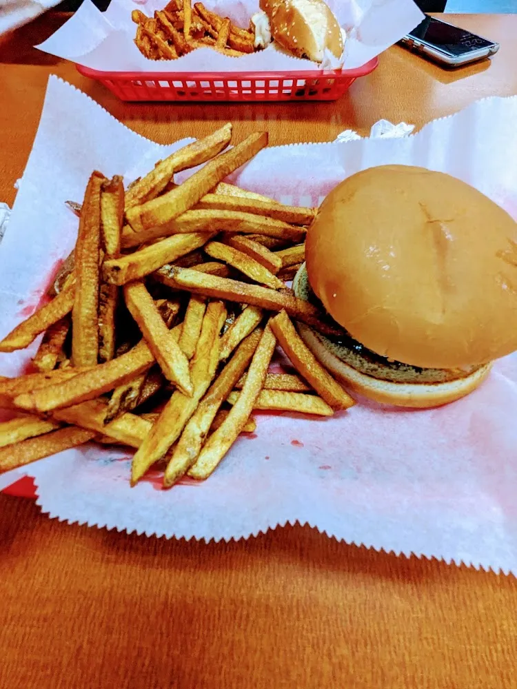 Hamburger and Fries
