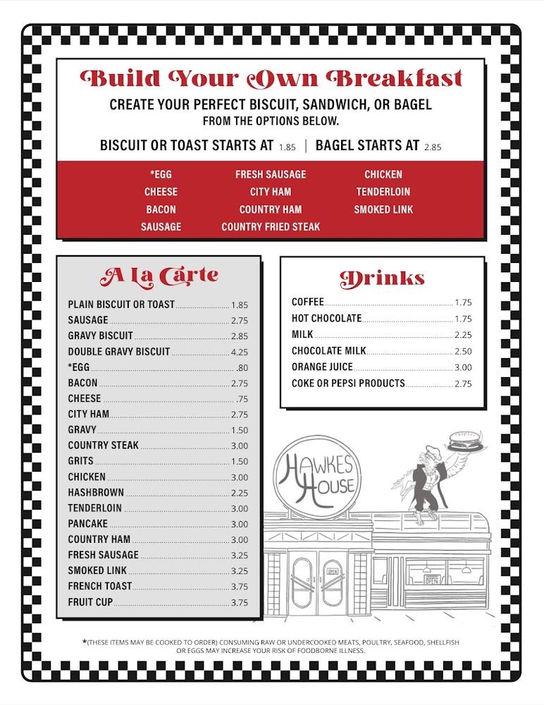 Hawkes House Menu image 2
