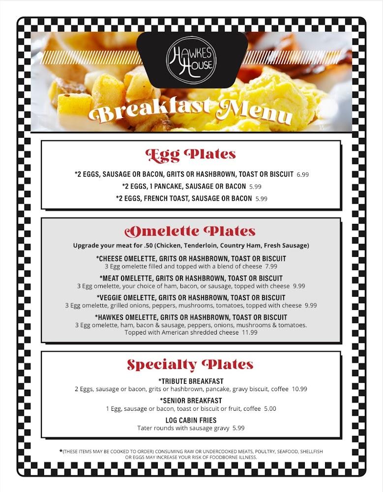 Hawkes House Menu image 4